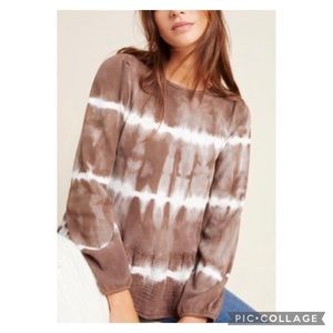 Anthropologie Cynthia peplum top